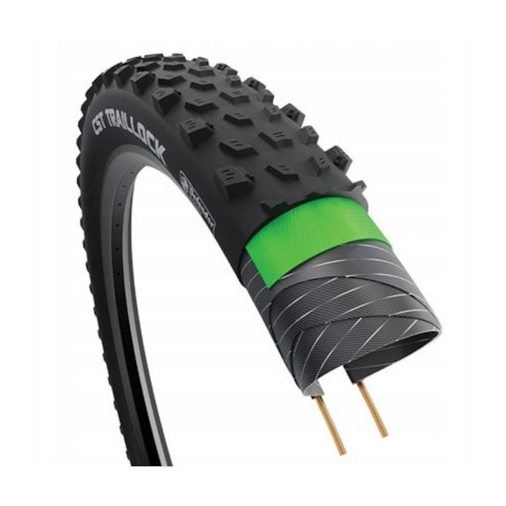 Cauciucuri bicicleta 29x2,35 Traillock CMT-10N set, rezistenta la perforare, stabilitate, multicolor