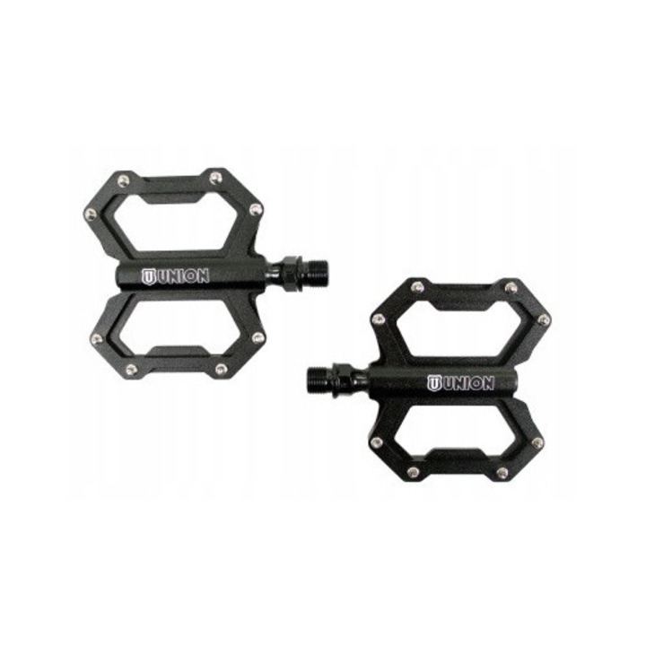 Pedale bicicleta Union SP 1210, 104x100mm, aluminiu, negru, set