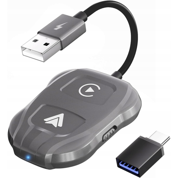 Adapter wireless CarPlay, compatibil iOS, mini, Bluetooth, 5GHz