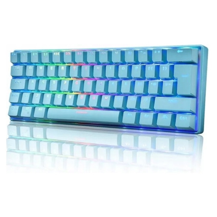 Tastatura mecanica Magic-Refiner MK21 RGB, albastru deschis, 60%