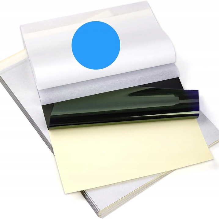 Set 90 foi transfer tatuaje A4, 210x297mm, compatibil cu imprimante termice, calitate premium
