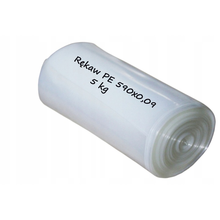 Folie PE, 59 cm, 90 microni, transparent, set 1 rola