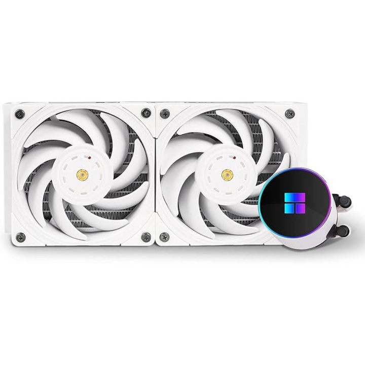 Racire CPU set Thermalright Frozen Magic 280 SCENIC V2, 2 ventilatoare PWM 140 mm, alb, 318x140x27mm