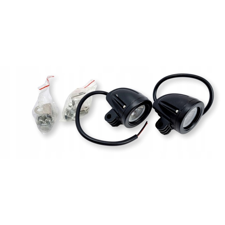 Комплект 2 LED светлини 2", 6000K, водоустойчиви, за мотоциклети, мото аксесоари