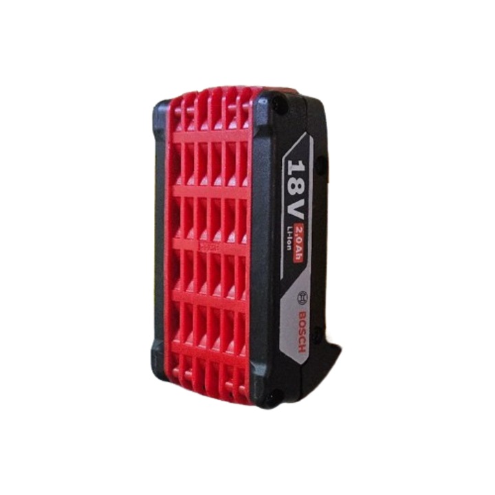Suport Acumulator Bosch 18V, Negru, prindere perete