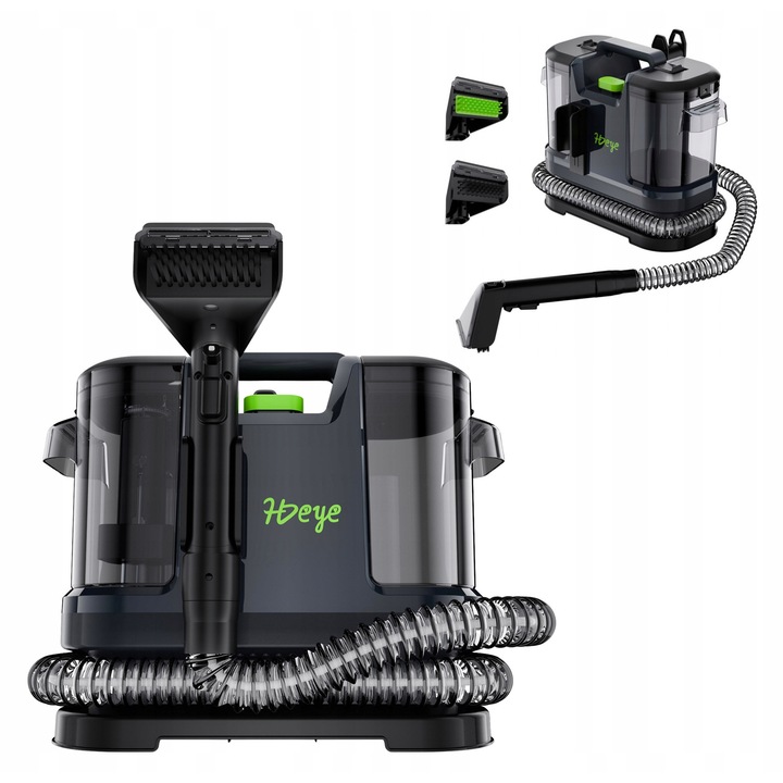 Прахосмукачка HDEYE M-304 Wet & Dry 500W, мокро и сухо почистване, 1,1л чиста вода, 0,8л мръсна вода, 3,6кг