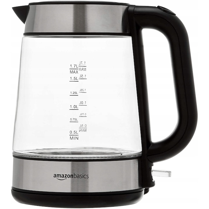 Fierbator electric Lafe CEG021 2200 W 1,7 l cu dublu perete, negru