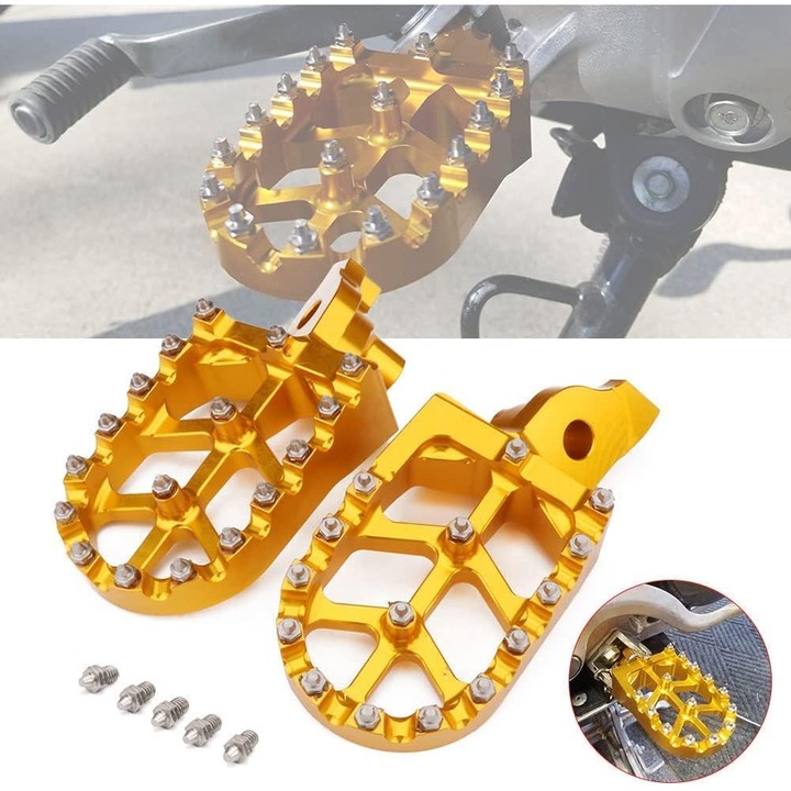 Accesorii Moto, sledzie CNC, aurii