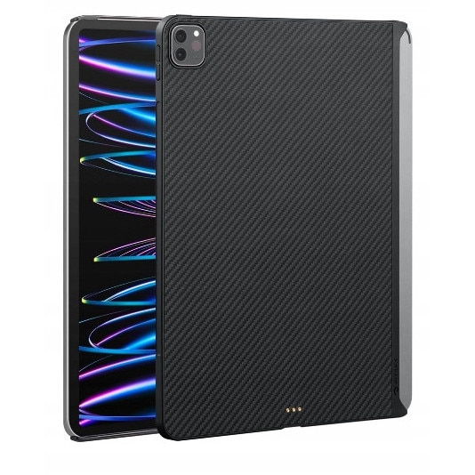 Etui de protectie MagEZ pentru iPad Pro 11" 2021/22, material din fibra aramidica, negru/albastru, ultracompact