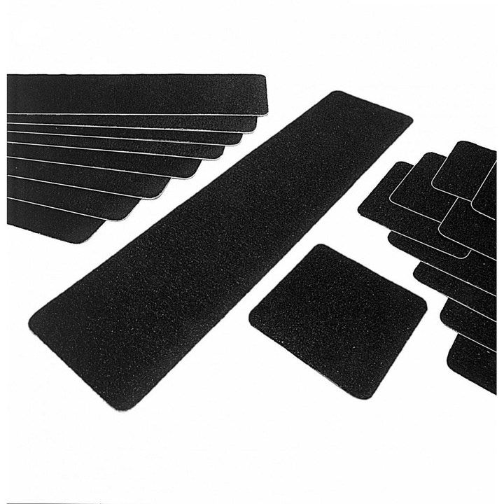 Fokozott érdes fekete -140x140mm-Fekete-szögletes csúszásgátló lap