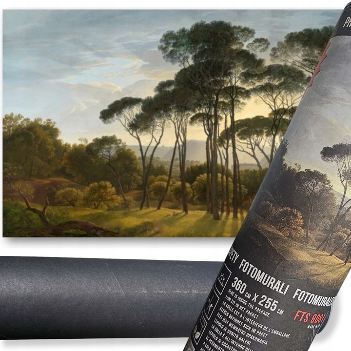 Fotótapéta XXL készlet 4 panelből, 360x255cm, fenyves táj, természetes színek