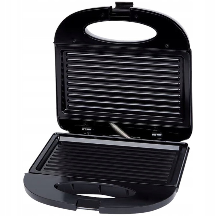 Prajitor de paine, 750 W, alb, cu placi antiaderente, reglare automata a temperaturii