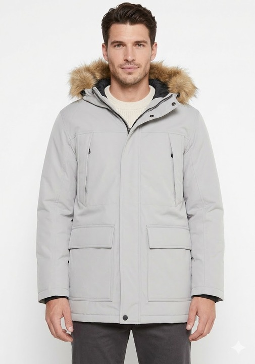 Jack & Jones Premium Geacă Parka pentru Bărbați Gri Mărimea, Gri