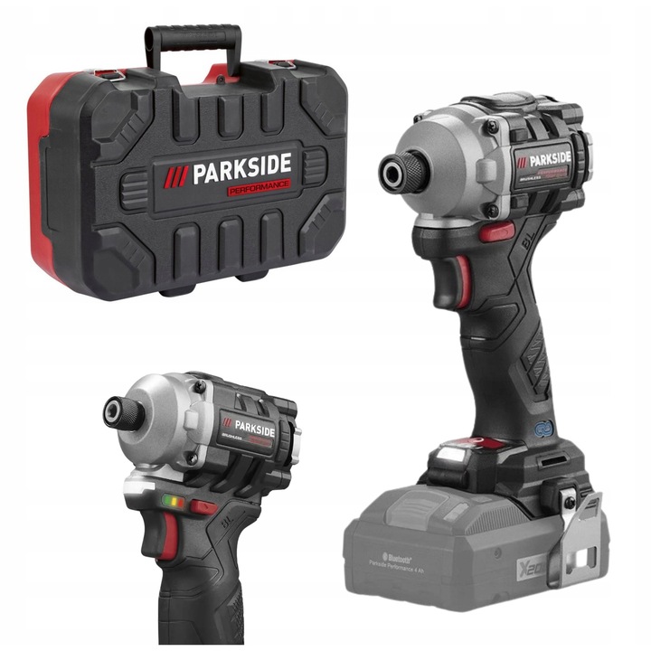Cheie impact PARKSIDE Performance PDSSAP 20-Li D3, 226 Nm, 1/4", set cu valiza de transport