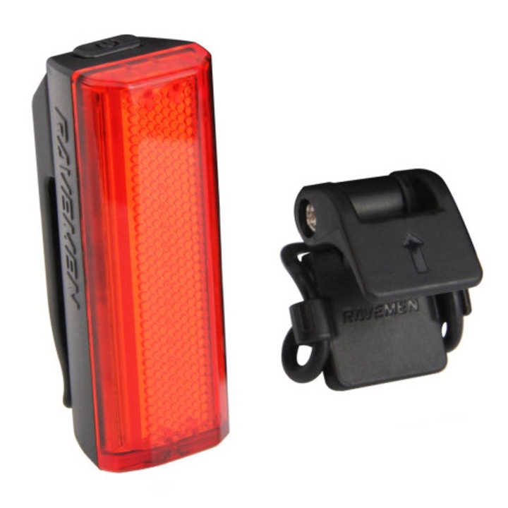 Ravemen TR-20 LED kerékpár lámpa, Li-Polimer akkumulátor, 3 világítási mód, piros, 15g