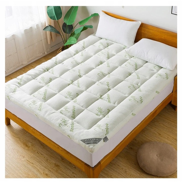 Topper saltele, 200x120cm, 7cm grosime, chladzitor, bambus