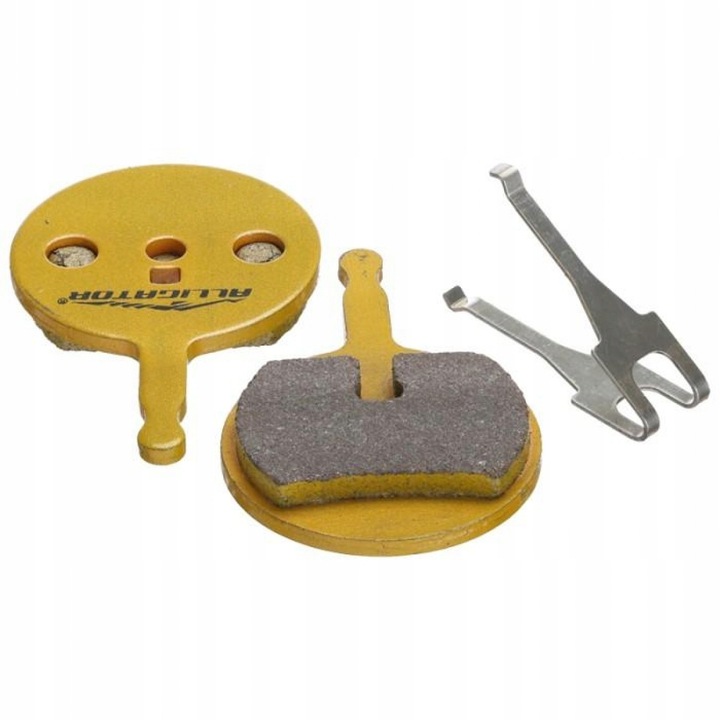 Накладки за дискови спирачки Alligator DBP27CS керамични, жълти, за MTB велосипеди