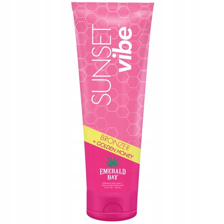 Bronz Bronzer Emerald Bay Sunset Vibe DHA + Miere Aurie 250ml, lichid, unisex, pentru un bronz natural