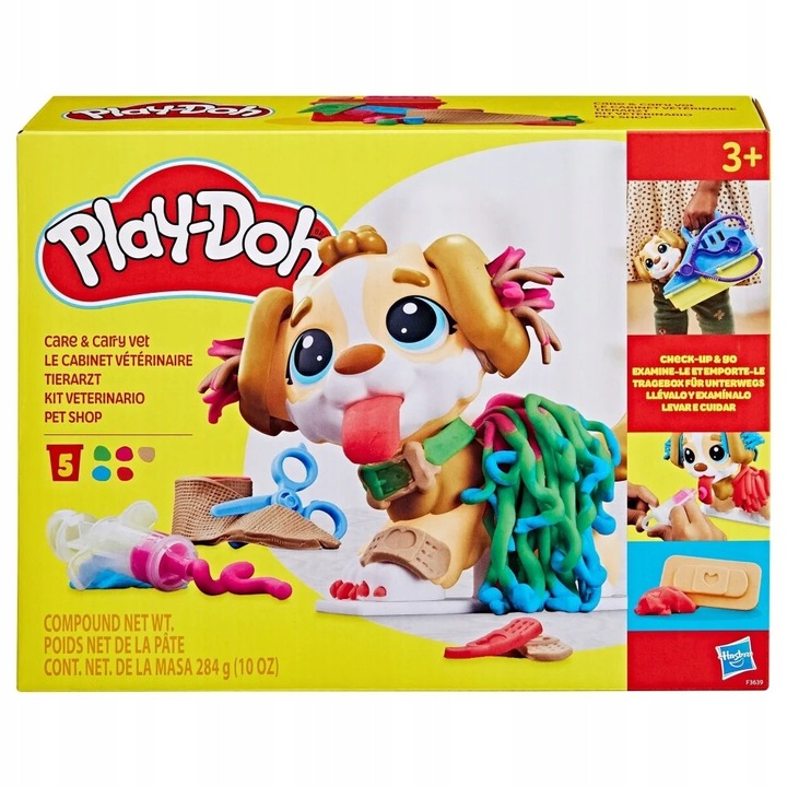 Set Play-Doh Wizyta u Weterynarza, Hasbro, 3 ani+, multicolor