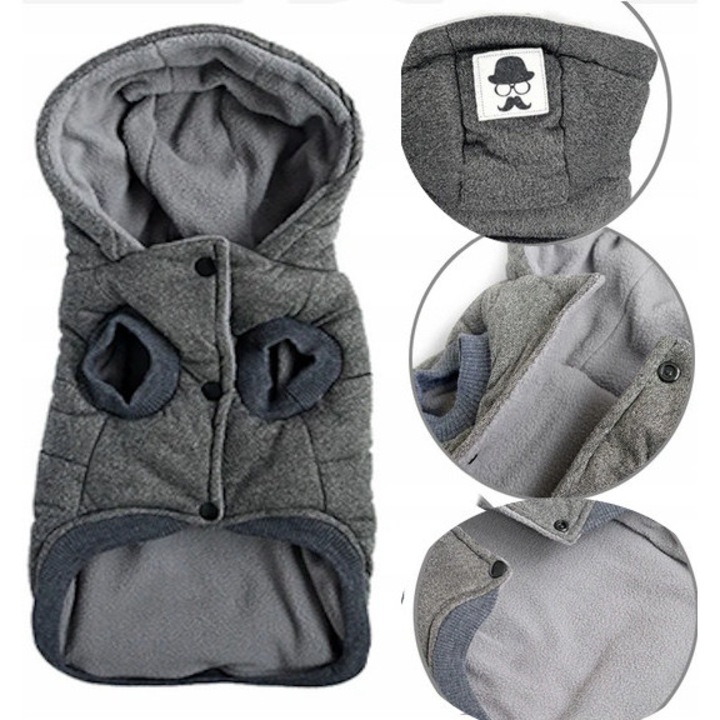 Kurteczka Activ Pet, haine animale de companie, gri, L