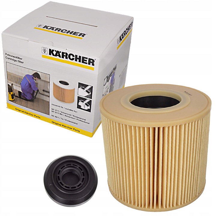 Set filtr Karcher NT 27/1, NT 48/1, cu suport, 153x153x135mm