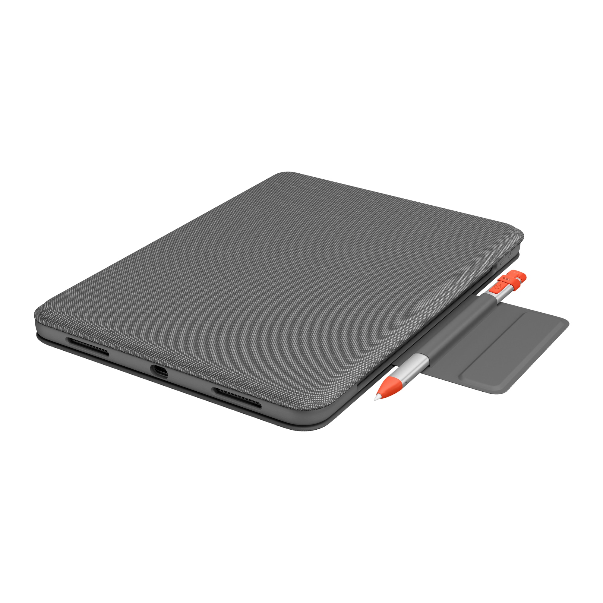 Husa cu tastatura Logitech Folio Touch, pentru iPad Air, trackpad, gri