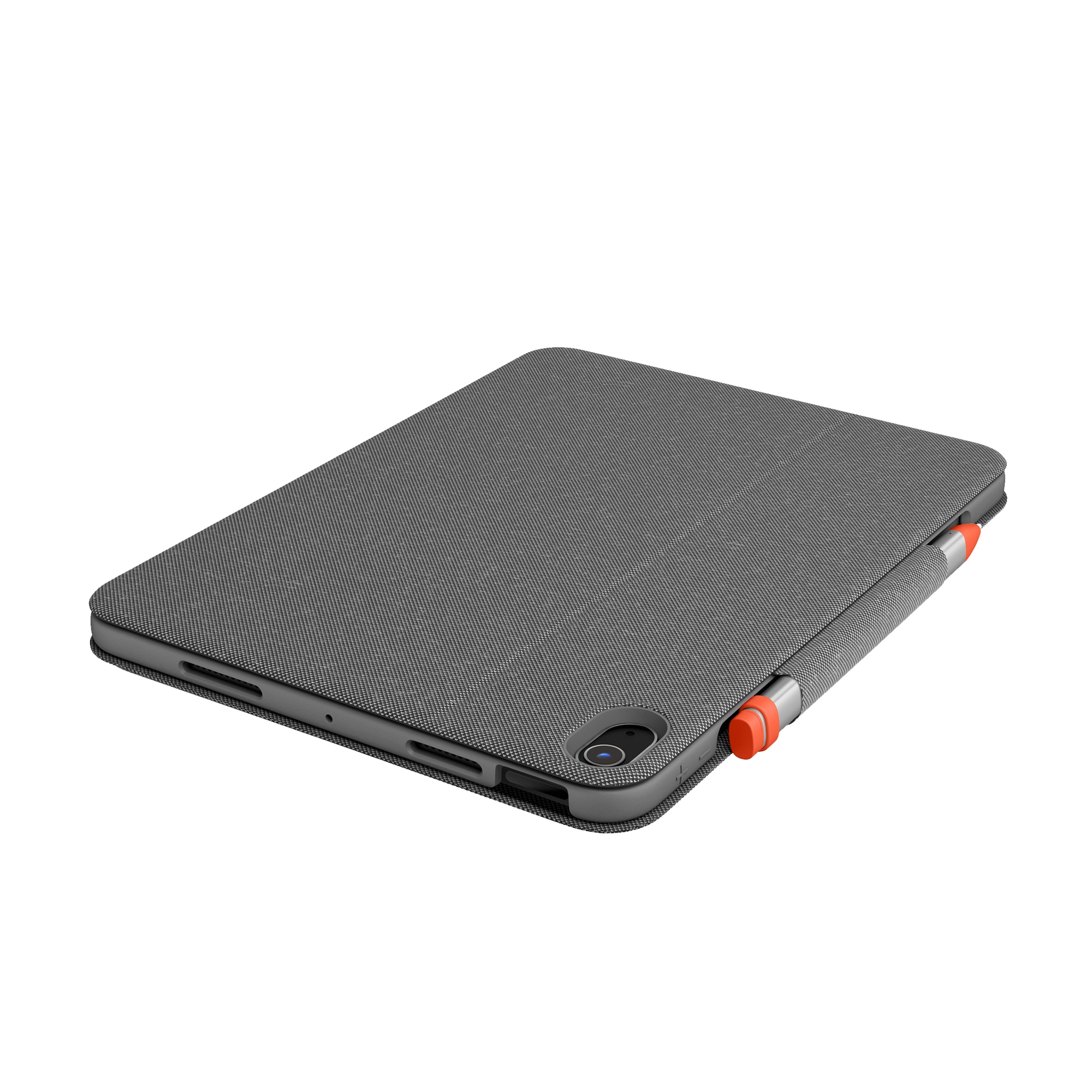 Husa cu tastatura Logitech Folio Touch, pentru iPad Air, trackpad, gri