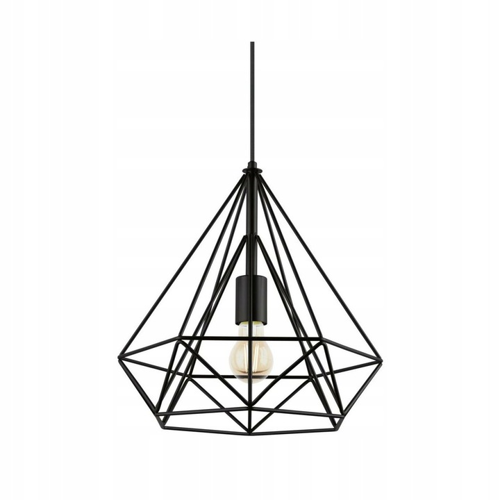 Byron függőlámpa, 1 fényforrás, E27, fekete, 36.5x160cm