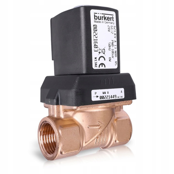Electrozavor Burkert 6213 EV, 1/2", 0-10 bar, 24V, autómosókhoz