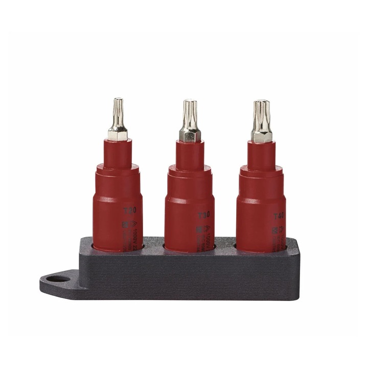 Set chei izolate TORX T20/T30/T40, 3 elemente, 1000V