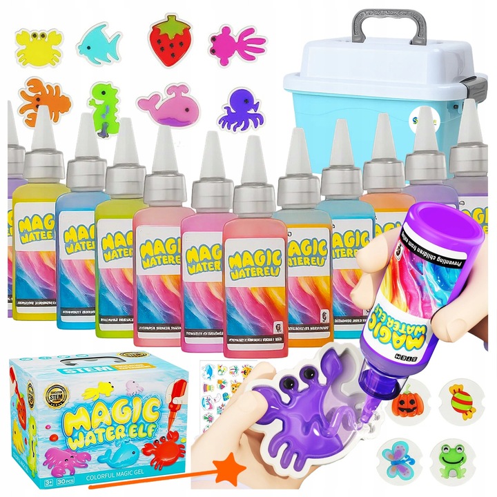 Stator kreatív készlet, tengeri zselé figurák, többszínű, 3 év feletti gyermekeknek