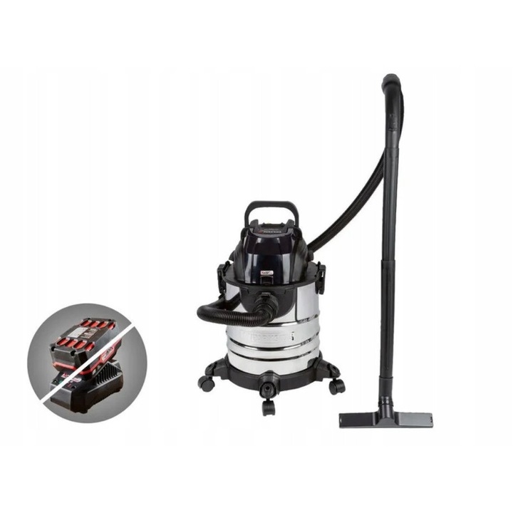 Aspirator fără fir ParkSide, capacitate 20L, aspirare umeda și uscata, accesorii incluse