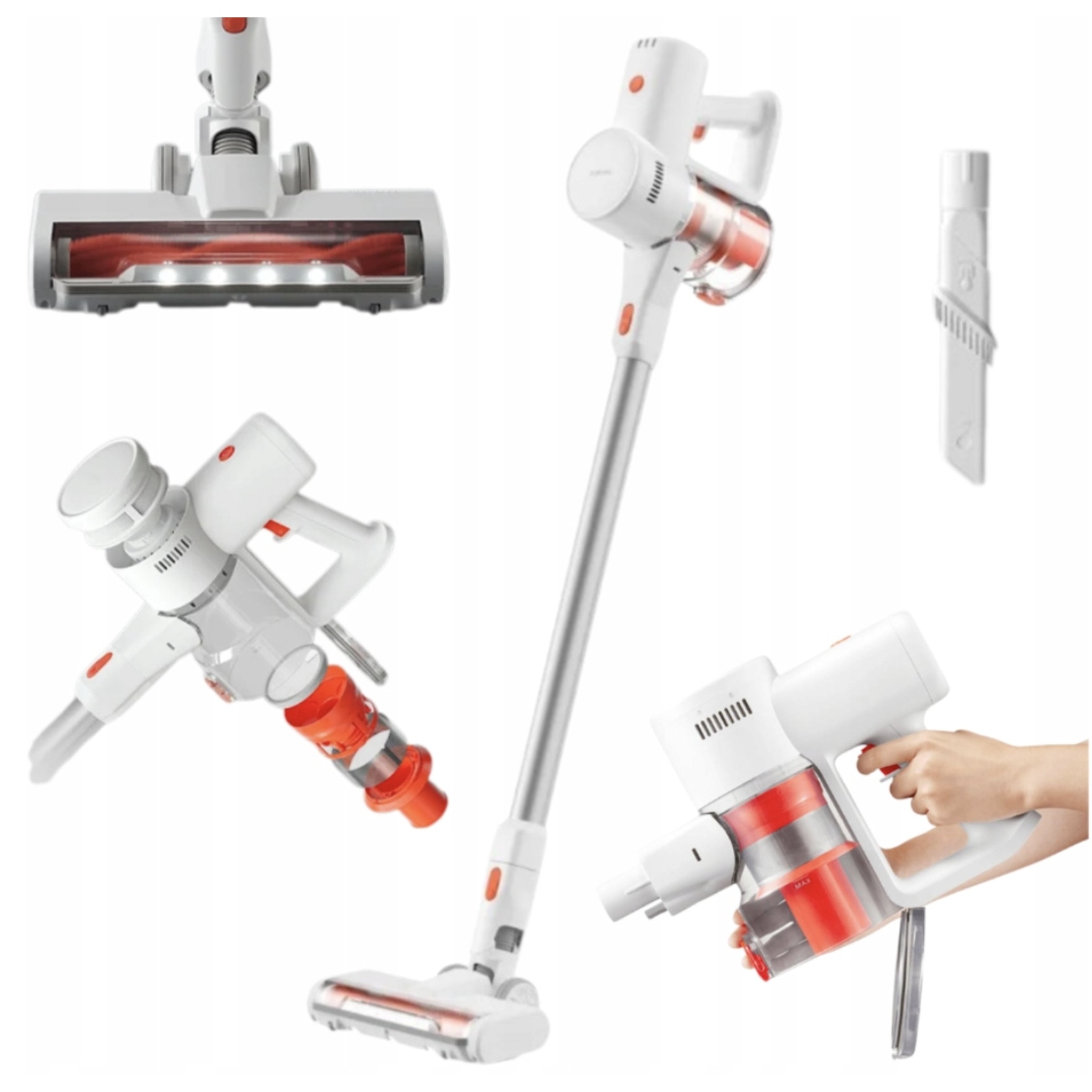 Aspirator vertical fara fir Xiaomi G20 Lite 18000Pa, 215W, filtrare HEPA, 0,55L, alb