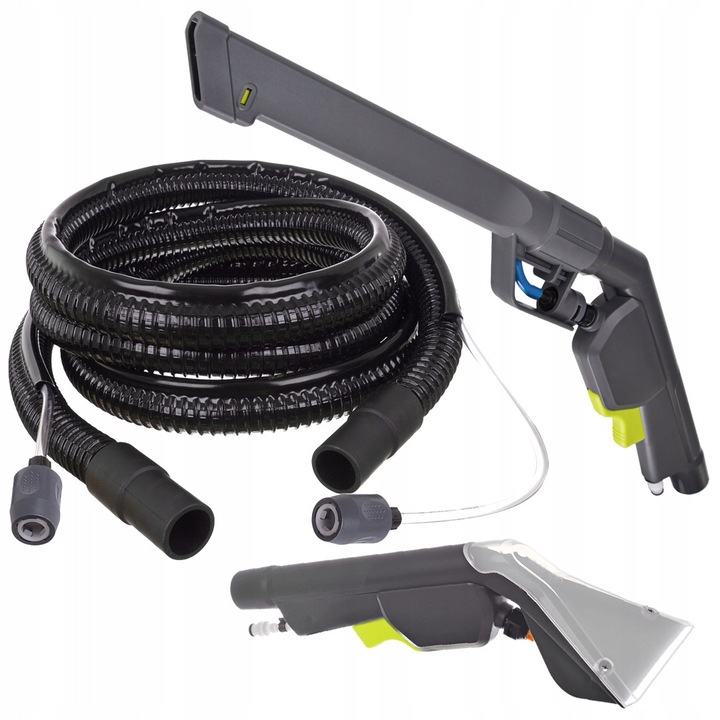 Set accesorii curatare tapiterie PROFI, 2 duze, 4m furtun
