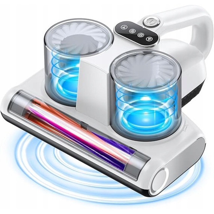 Aspirator JPHYLL pentru saltele, 500W, putere asp. 16kPa, filtru HEPA, alb