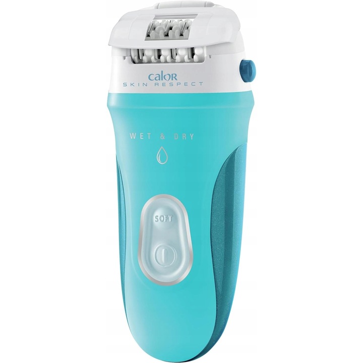 Depilator Calor Skin Respect EP8030 C0, tehnologie pe mokro si sucho, 24 de pinsete, 166g