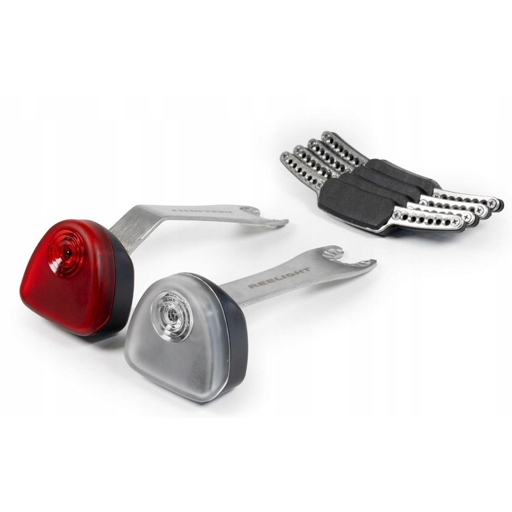 Set lumini bicicleta SL200 V3, cu sistem magnetic, impermeabil IPX7, montaj rapid, fara baterii