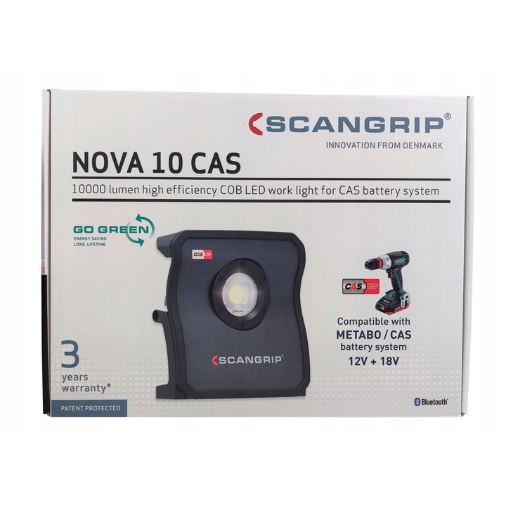 Proiector LED Scangrip Nova 10, 10000 lumeni, dimabil, 304x292x131mm, set cu difuzor