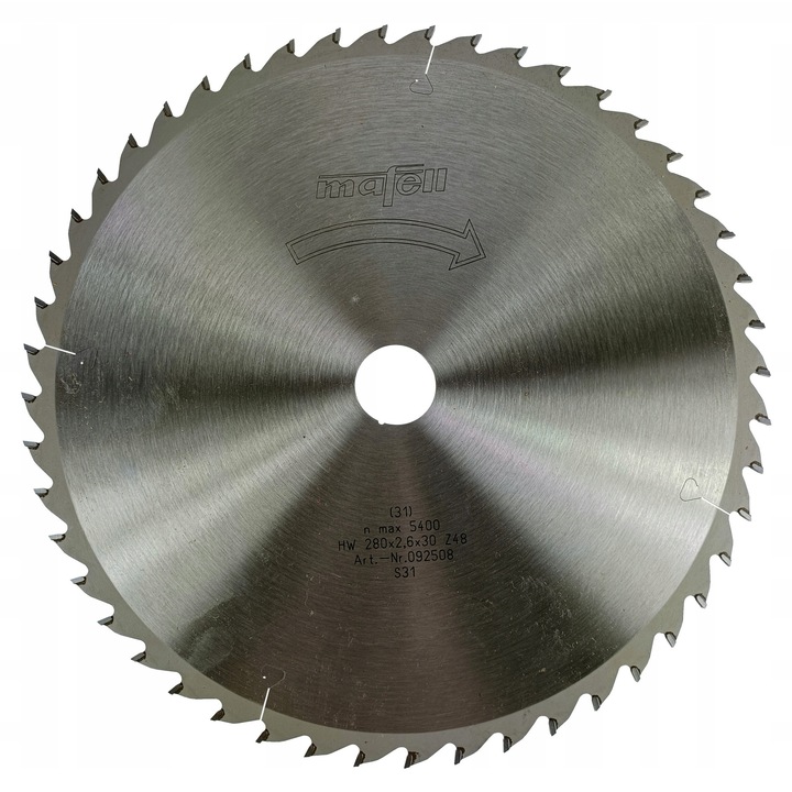 Tarcza pilarska Mafell 280x2,6x30 mm 48 zebow, accesorii fierastraie electrice