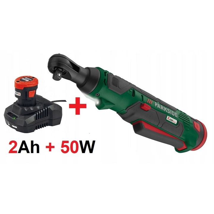 12V акумулаторен безжичен тресчотен ключ с батерия и зарядно PAR 12 B1 Parkside