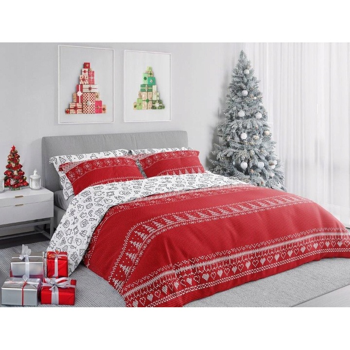 Ágyneműhuzat, 160x200cm, Scandic, többszínű, szett