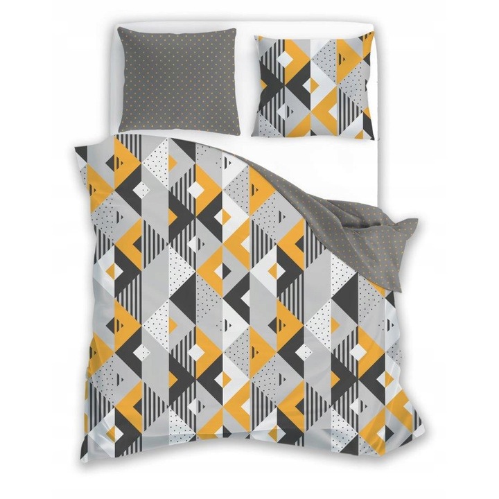 Flanel ágyneműhuzat garnitúra 200x220 cm, 100% pamut, 2 párnahuzat 70x80 cm, Oeko-tex Standard 100 minősítés