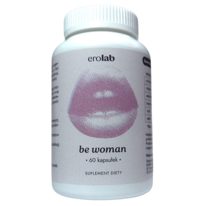 Supliment alimentar pentru femei Erolab – Be Woman Caps, pentru stimularea libidoului si echilibru hormonal, 60 capsule