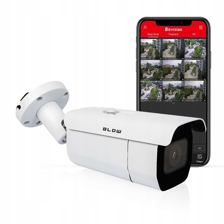 IP камера за наблюдение 8MP, 2,7-13,5mm, моторизиран обектив, външна, IP67