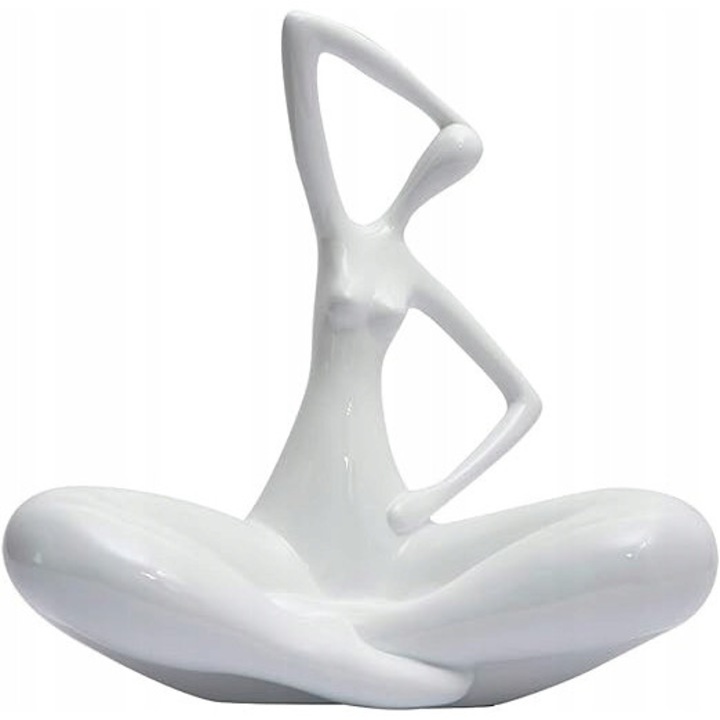 Statueta moderna femeie, decorare casa, 25x13x26cm, rasina sintetica