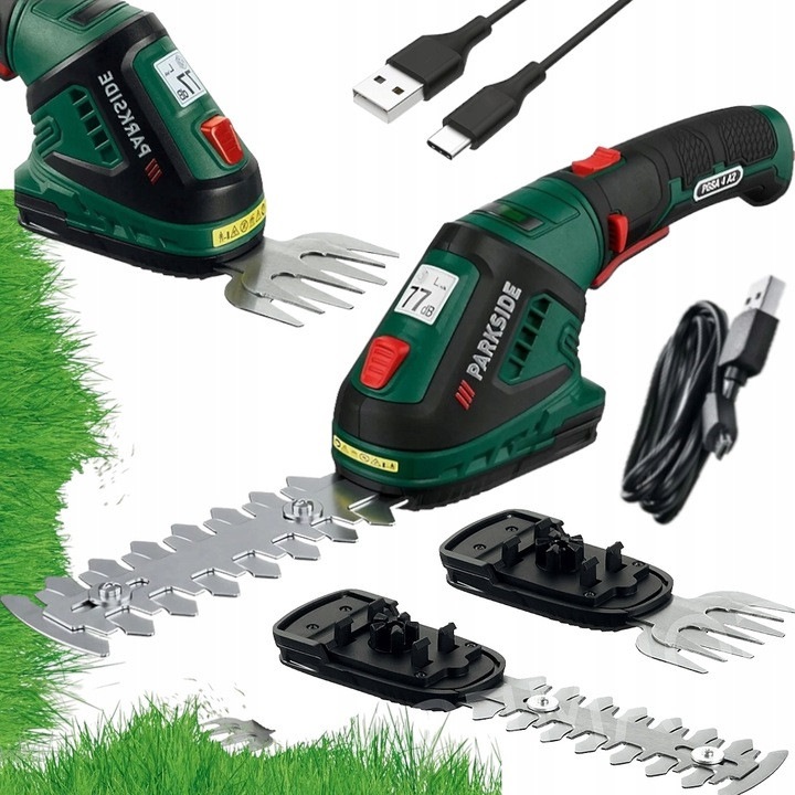 Parkside PAGS 20 Li elektromos olló, akkumulátoros, hajtóműves vágószerkezet, 12 cm, 4 V
