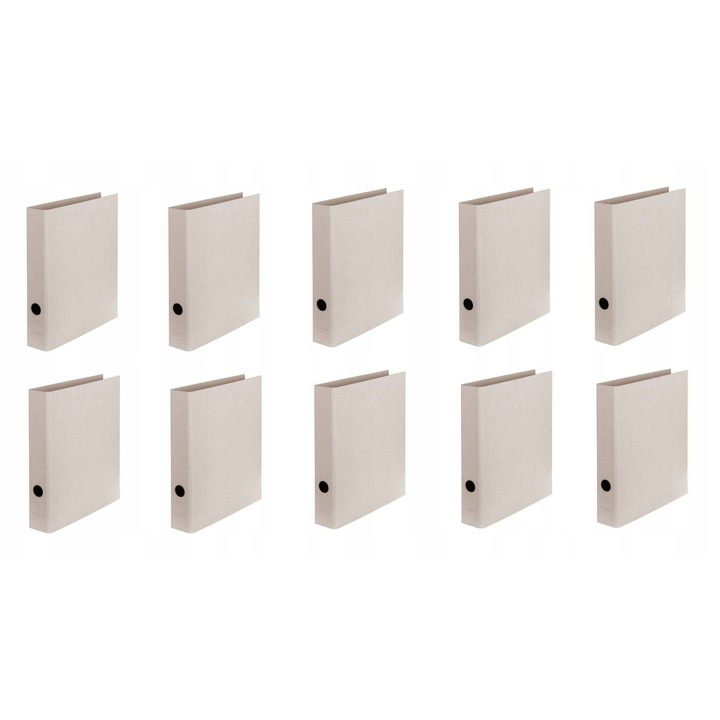 Segregator A4, 2 pierscieni, bezowy, 285x318mm, capacitate 300 arkusze