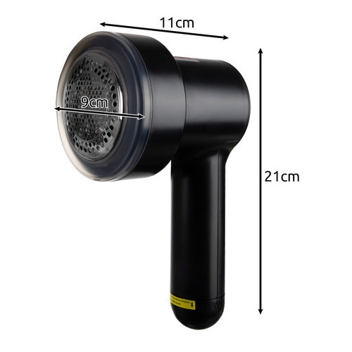Aparat de curatat scame fara fir Ruhhy, 6 lame, baterie 1200 mAh, Negru