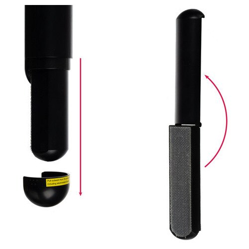 Aparat de curatat scame fara fir Ruhhy, 6 lame, baterie 1200 mAh, Negru