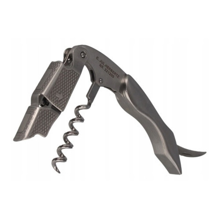 Тирбушон от неръждаема стомана AISI 420, дървена дръжка, 19,5 см, комплект